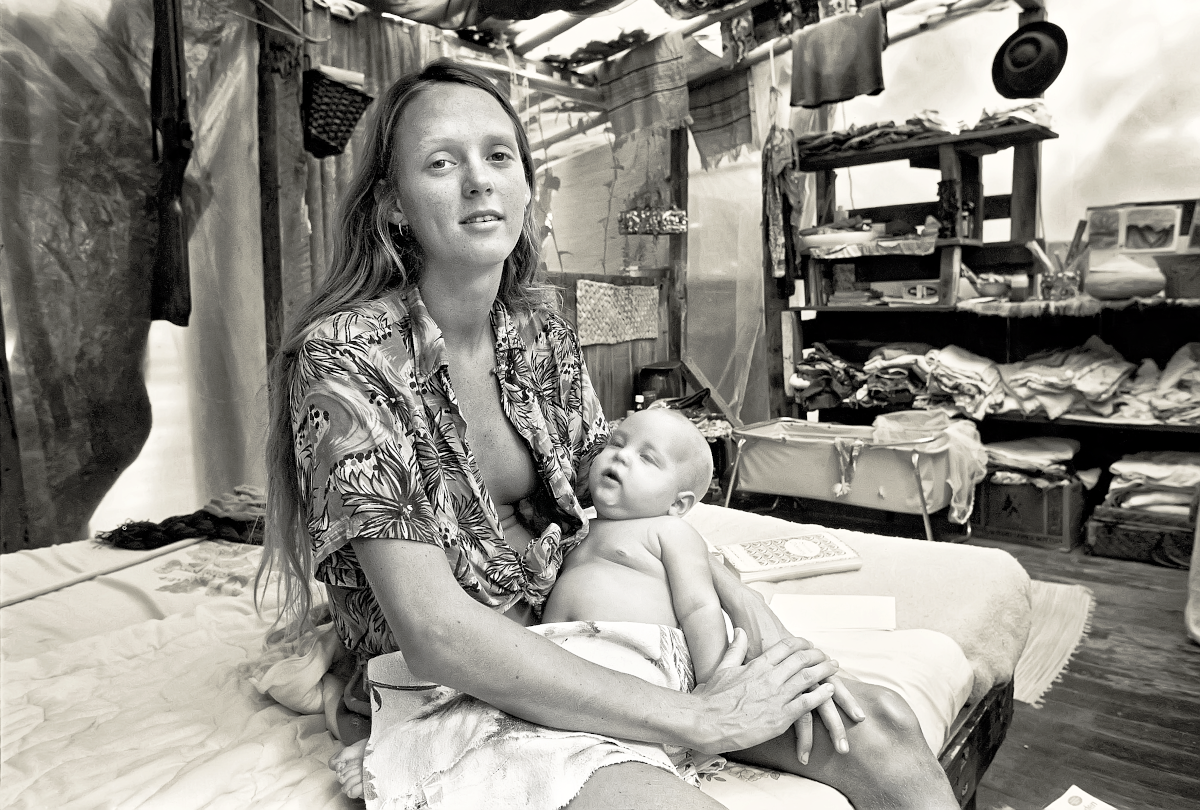 Cherry with baby Moses, 1976