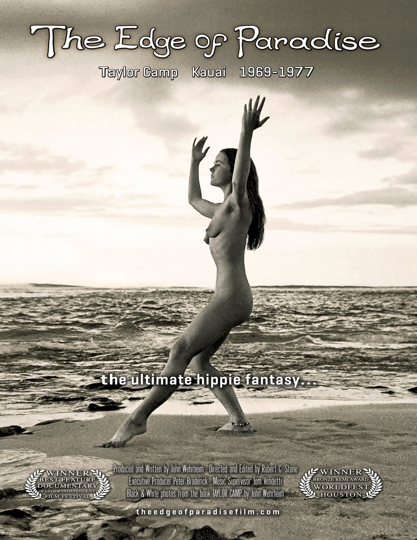 The Edge of Paradise B&W Dance Poster