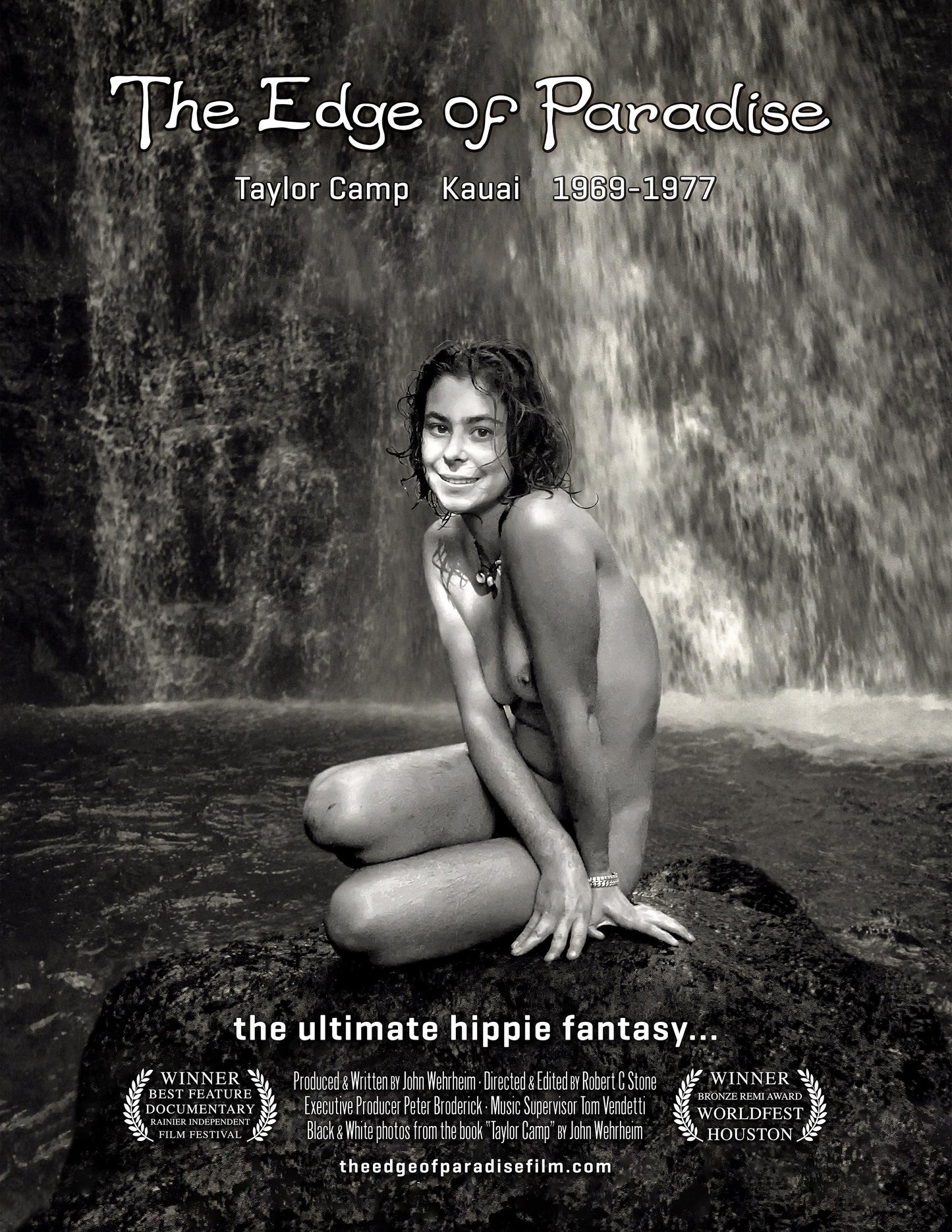 The Edge of Paradise Waterfall Poster