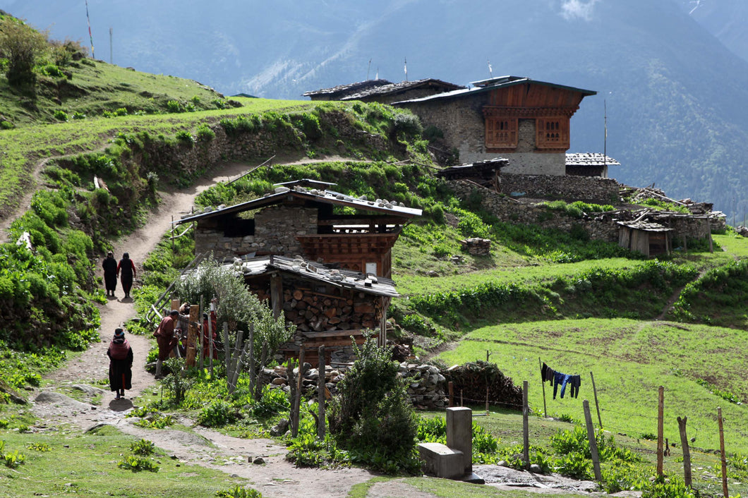 Laya Main Street, Neylu Village, Bhutan 2011