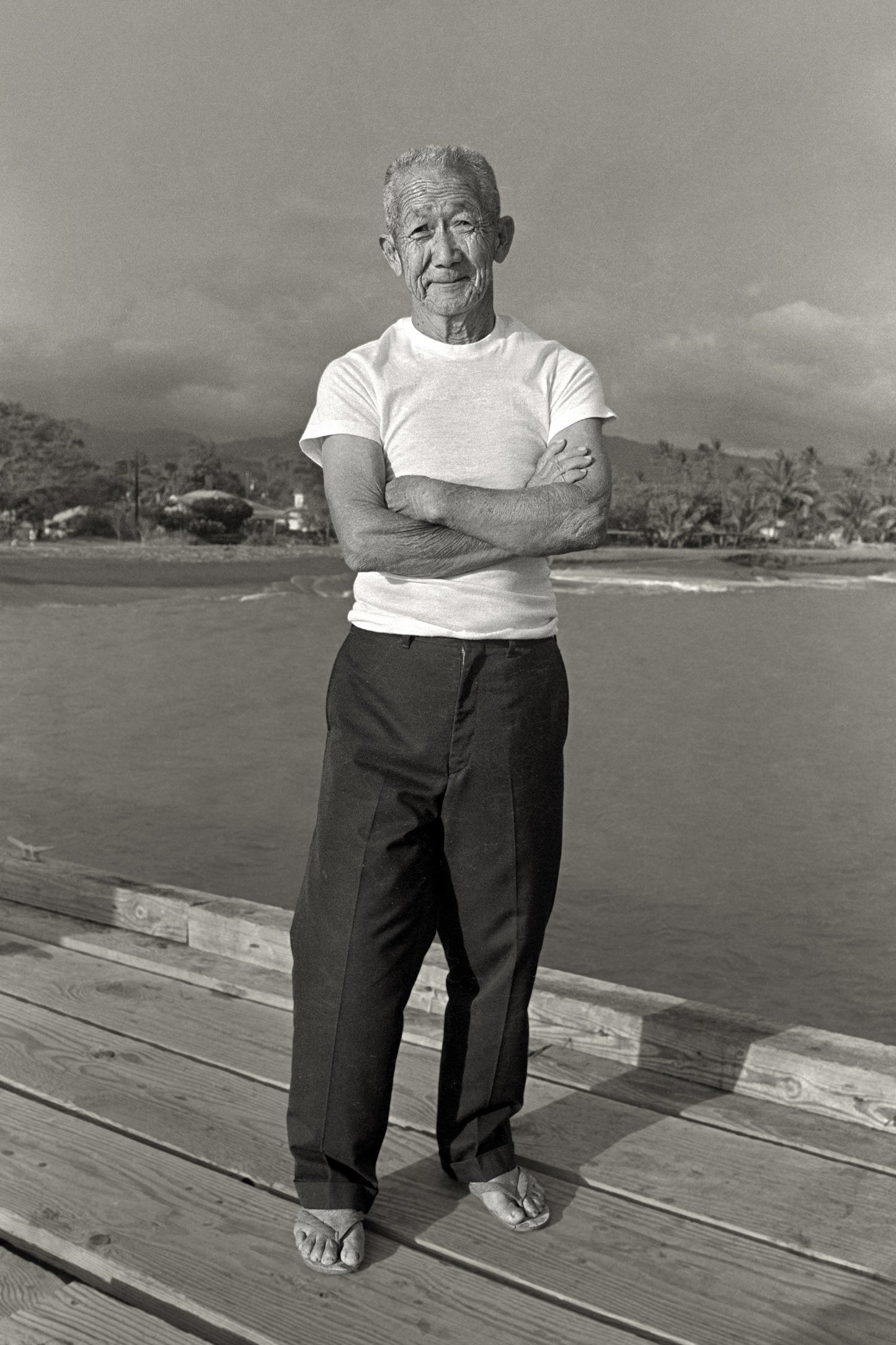 Koichi Masaki at Waimea Pier, 1976