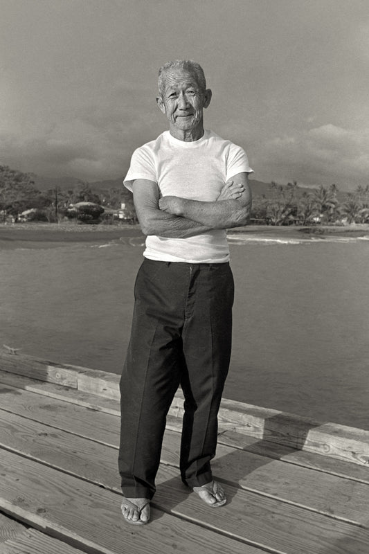 Koichi Masaki at Waimea Pier, 1976
