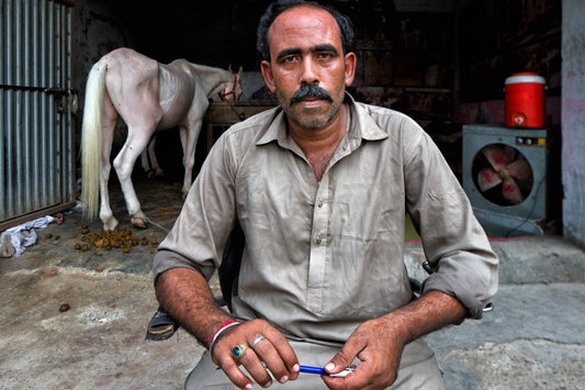 Man with Horse, Heera Mandi, Pakistan 2023