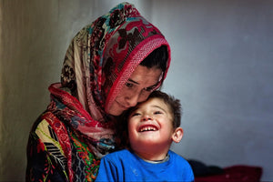 Mahi Zareen and her son Zaid Akbar Shah, Hunza, Pakistan 2023
