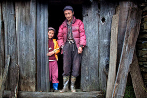 Phub Zam and her father, Dorji Phub, Bhutan 2014