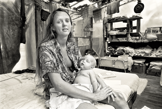 Cherry with baby Moses, 1976