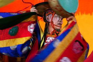 Black Hat Dancer with Drum