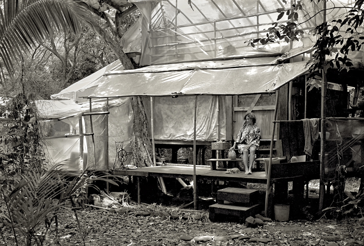 Fran on her Lanai, 1976