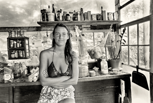 Diane Striegel in her Kitchen, 1976