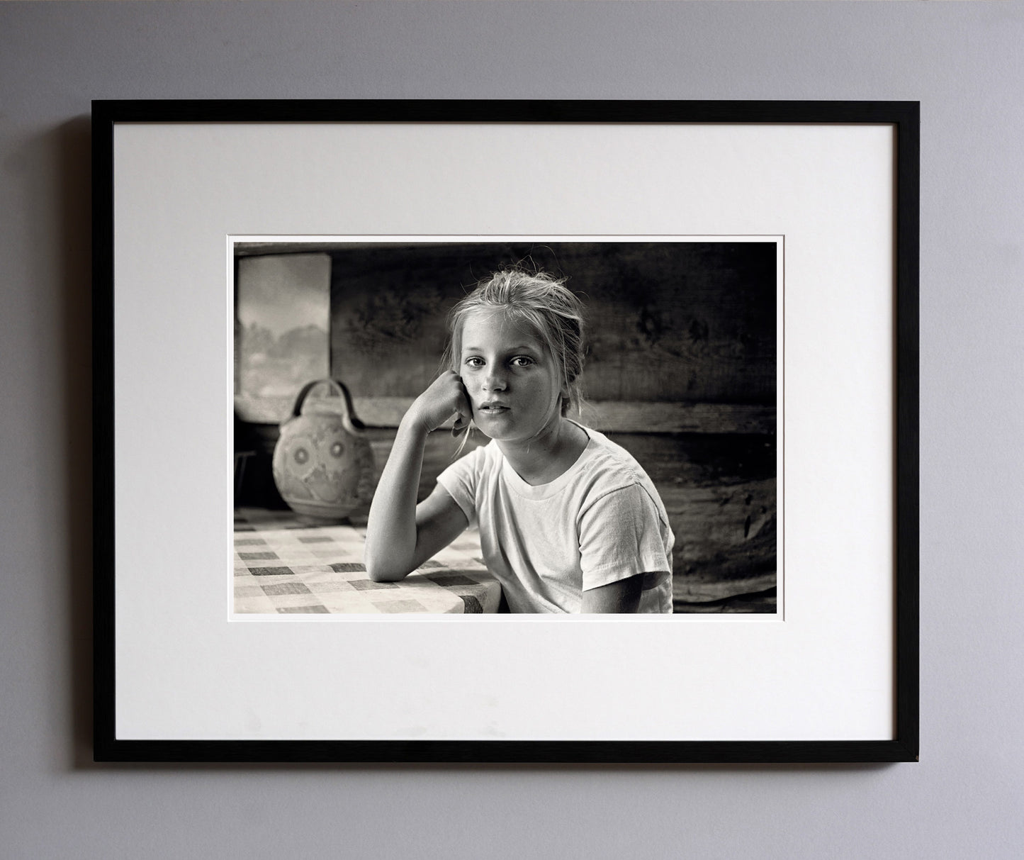 Alpin at Rose’s table, 1976 - Framed Print