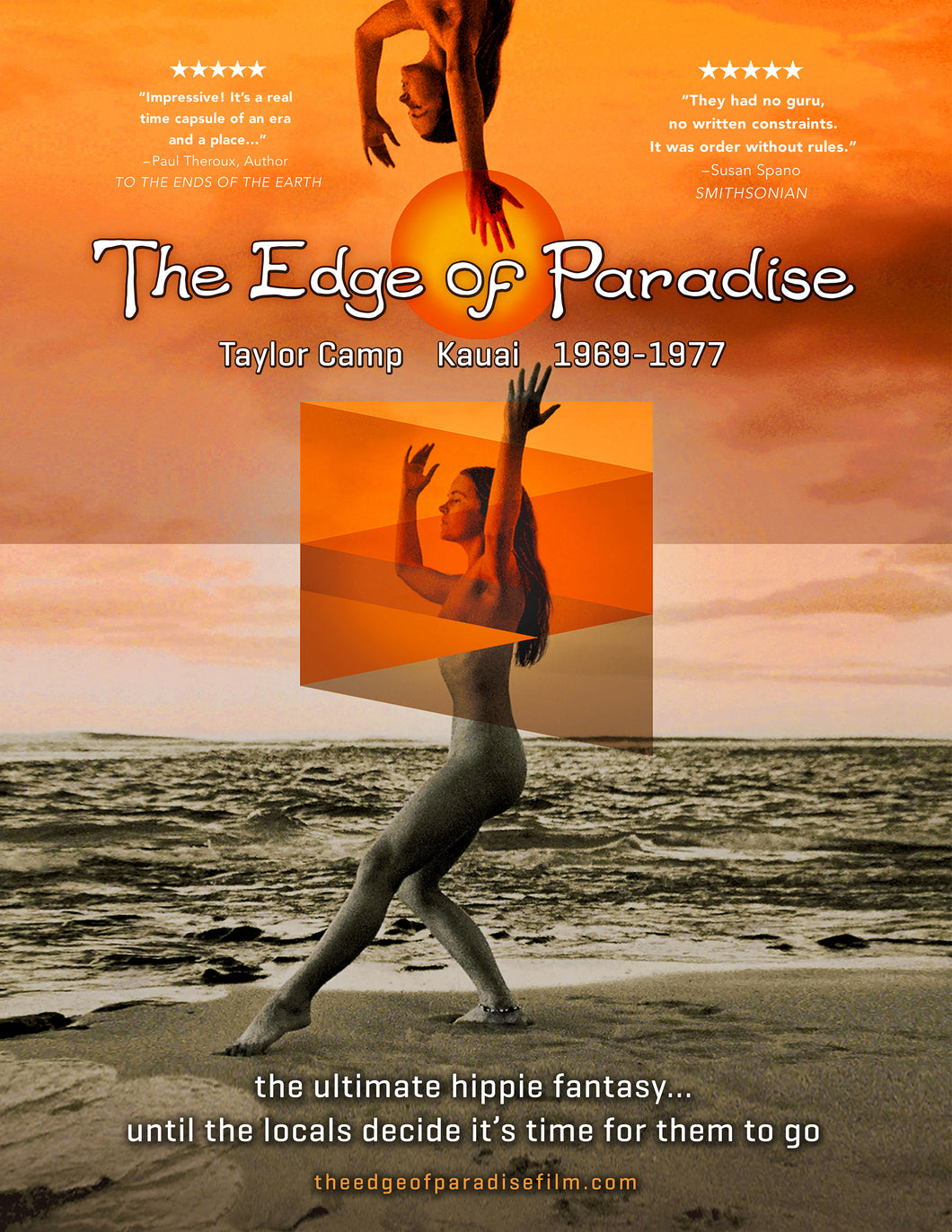 The Edge of Paradise Color Beach Dance Poster
