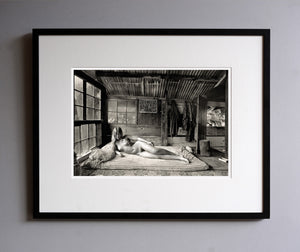 Diane upstairs in the bedroom, 1976 - Framed Print