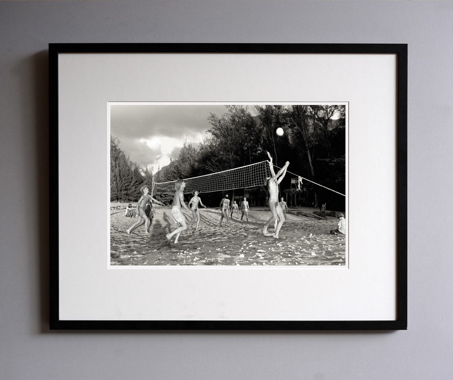 Beach volleyball, 1977 - Framed Print